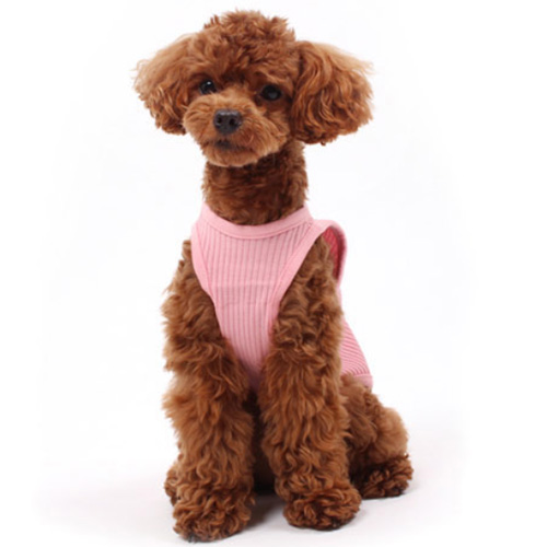 로로독 강아지여름옷 / 베이직 골지 나시(핑크)